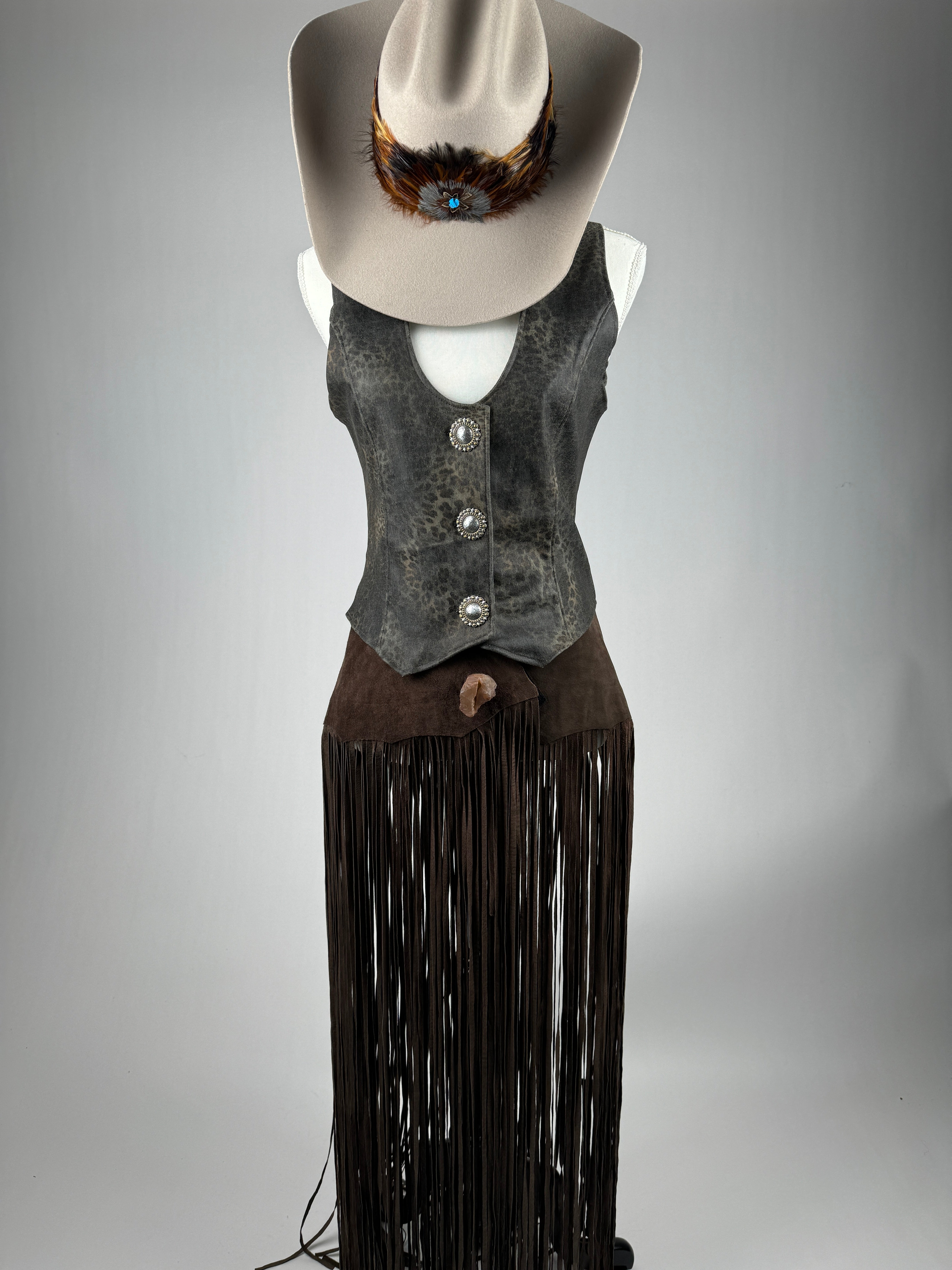 Stretch Leather Vest